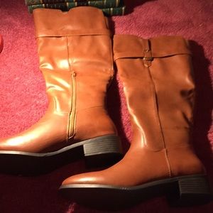Rampage boots cognac riding boots